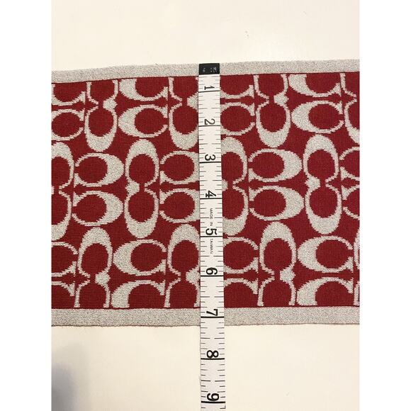 Ladies Women’s COACH Signature Scarf Reversible - Picture 5 of 7